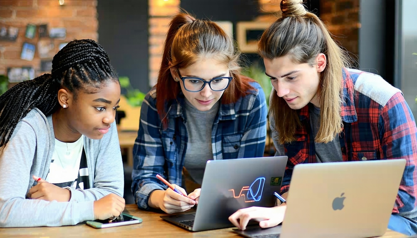 Students focused on their tasks as WiFi Network is being effectively managed